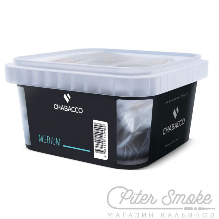 Бестабачная смесь Chabacco Medium - BLUEBERRY MINT (Черника, Мята) 200 гр