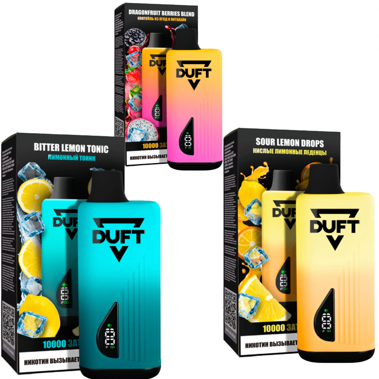 (М) Одноразовая электронная сигарета Duft 10000 - Apple Pear Cider